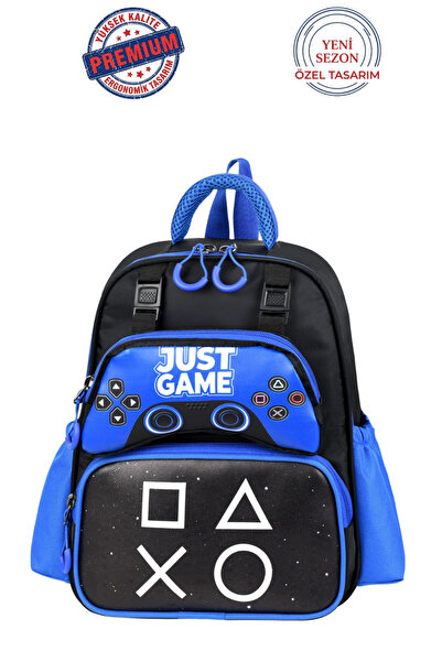 Alanç Gift Ultra Lüks Erkek Çocuk Kreş, Anaokulu Sırt Çantası Ve Gamer Joysti...