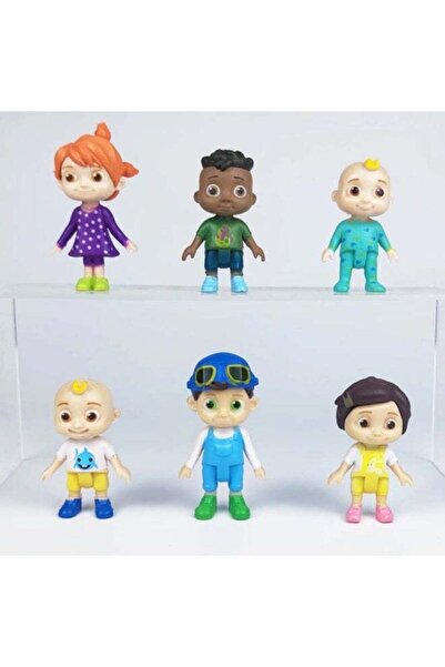 Cocomelon Family Set 6 Figure Pack, Multicolor