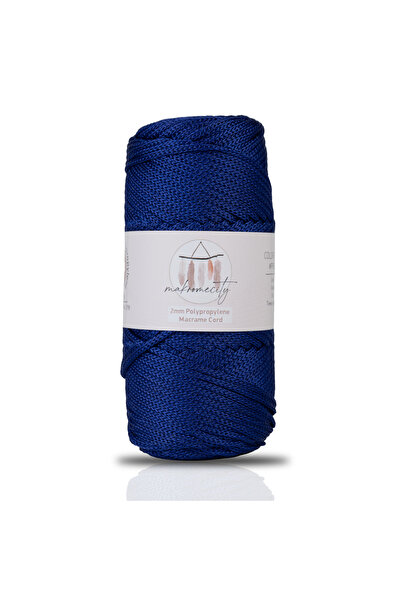 Makromecity Premium 100 gr Polyester Makrome Ipi Parlement Mavisi 2mm - 120 m...