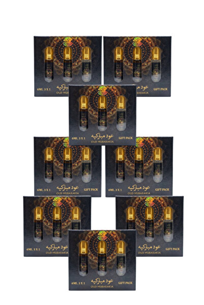 ROSELLA 8 قطع من عطر العود المباركيا، عبوة هدايا 3 × 6 مل