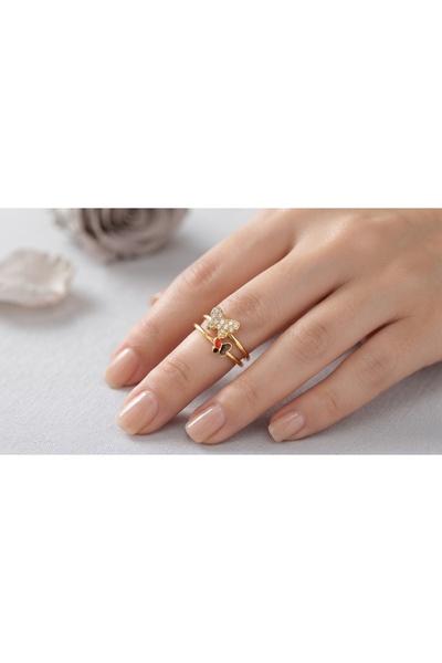 robel Dual Butterfly Harmony Ring