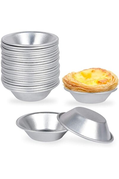 Generic 25 Pack Egg Tart Molds, Tartlets Dessert Mold Pans Tiny Pie Tin Puto ...