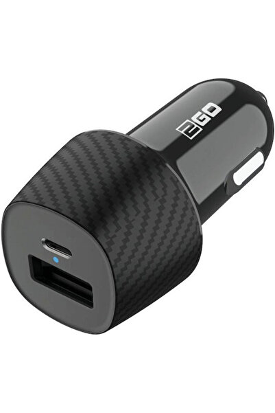 2go Φορτιστής αυτοκινήτου 20W με θύρες: 1xUSB 1xType-C Μαύρο Κωδικός χρώματος...