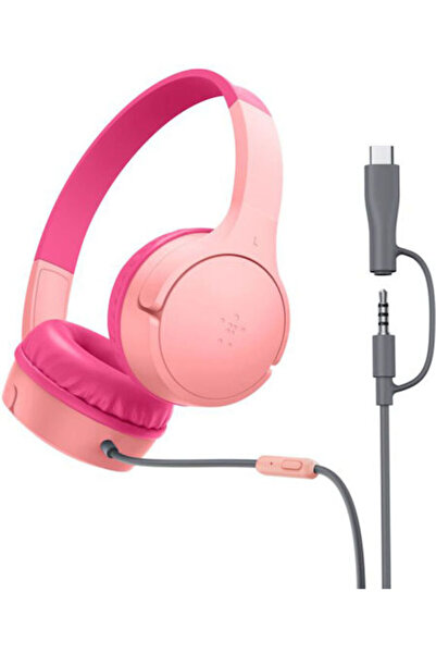 Belkin Soundform Μίνι Ενσύρματα Παιδικά Ακουστικά On-Ear Ροζ