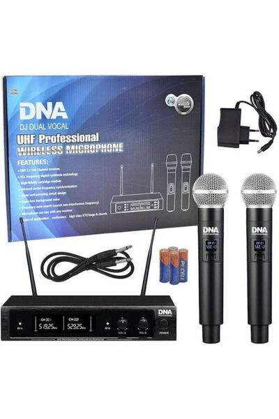 OEM DNA Dj Διπλό Σετ Ασύρματο Δυναμικό Μικρόφωνο Χειροποίητο για Φωνητικά