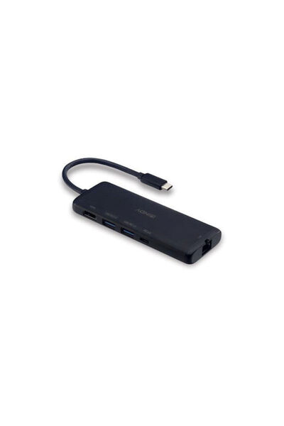 LİNDY Σταθμός σύνδεσης USB-C με HDMI 4K PD Ethernet Μαύρο (43358)