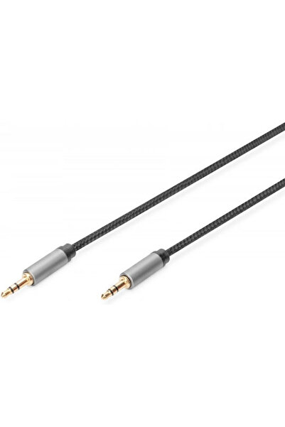 Digitus Καλώδιο Ήχου 3.5mm Αρσενικό - 3.5mm Αρσενικό Μαύρο 1.8μ με επιχρυσωμέ...