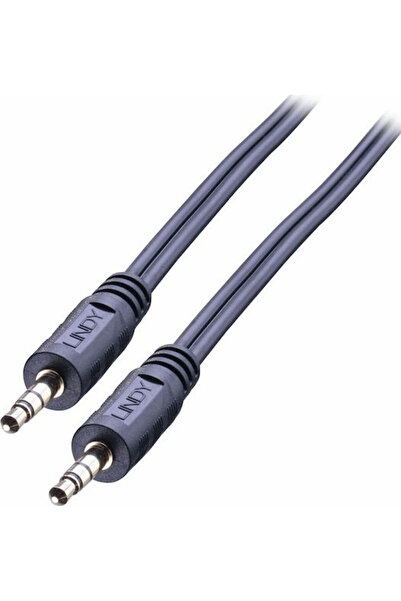 LİNDY Καλώδιο Jack 3.5mm - Αρσενικό 3.5mm σε Αρσενικό 3.5mm, Μαύρο, 2μ, 35642