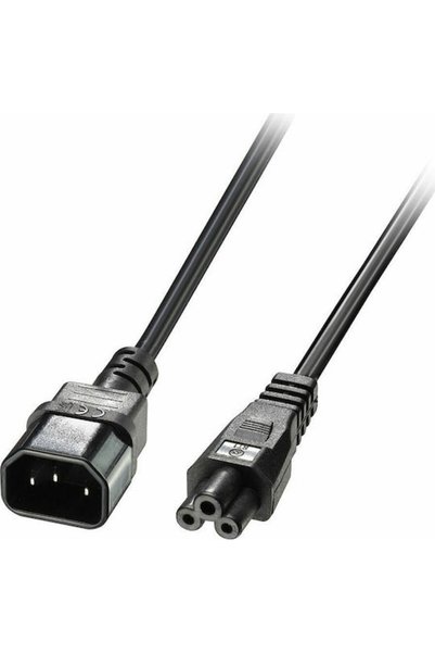 LİNDY Καλώδιο επέκτασης C5 C14 2μ 30341 IEC C14 - IEC C5 2μ Μαύρο (30341)