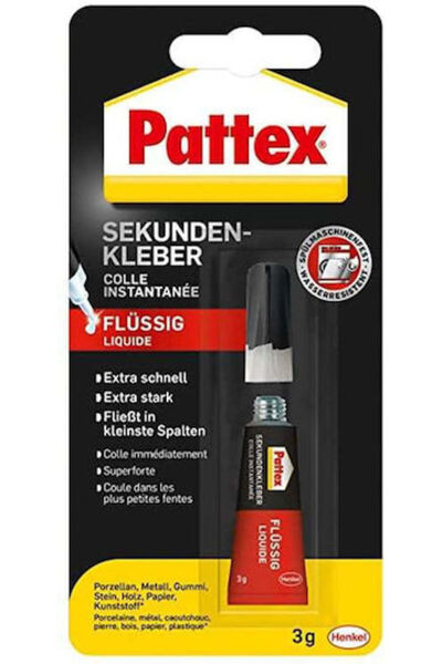 Pattex Σούπερ Κόλλα Κλασική Υγρή Wa97 Σωληνάριο 3γρ