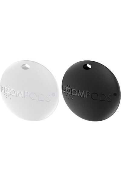 Boompods BoomTag Apple Find My Μαύρο και Λευκό 2 Τεμάχια Επαναφορτιζόμενα