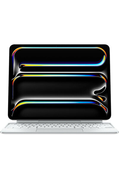 Apple Magic Keyboard Αναδιπλούμενη Θήκη Γερμανικό Λευκό (iPad Pro 2024 13")