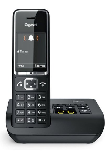 GIGASET Comfort 550A Ασύρματο Τηλέφωνο με Ελληνικό Μενού Μαύρο