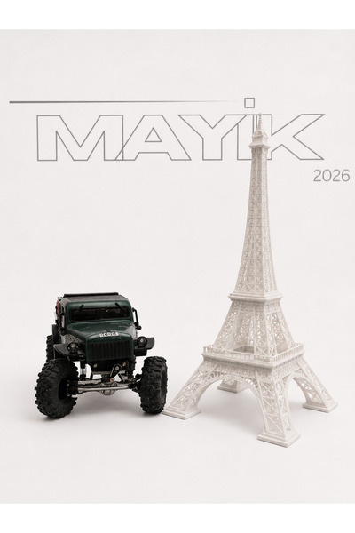 MAYİK2026 1metre-2metre - Eyfel Kulesi Tasarımlı Dekoratif Biblo – Detaylı Mi...