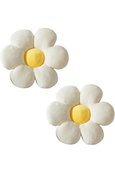 Generic 2Pcs Flower Pillow, Floor Cushion, Cute Pillows Daisy Flower Shaped T...
