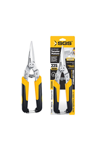 SGS SGS2095 SAC PROFİL TEL KAPORTA TENEKE MAKASI SİVRİ 225 MM