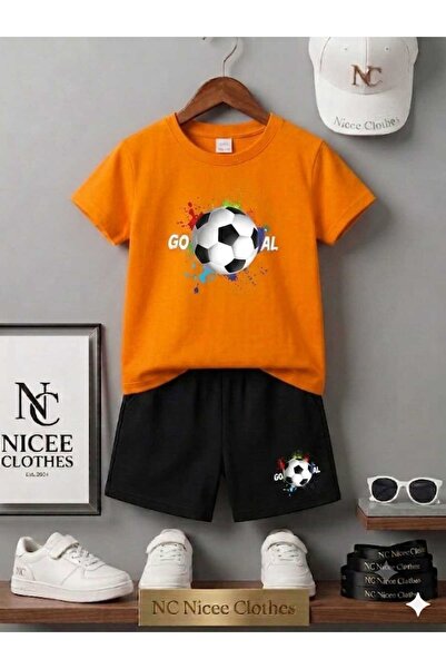 Leto Lykia Summer Children's T-Shirt Shorts Unisex (Colorful Ball Printed)