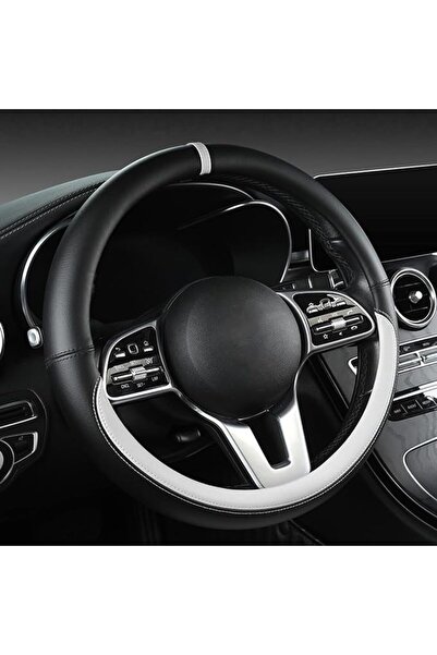 X SPRING Steering Wheel Cover, Luxury Leather Car Steering Wheel Wrap, 38cm D...