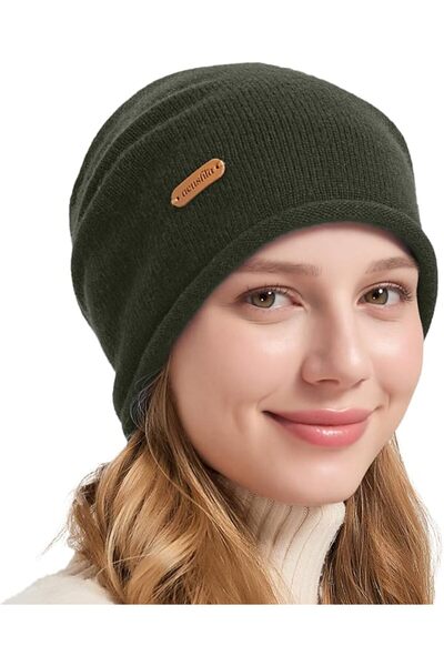 GENERAL ACUSHLA 100% Merino Wool Slouchy Beanie for Women & Men Knit Winter H...