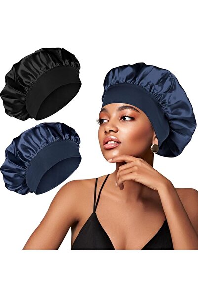 GENERAL Satin Silk Bonnet for Curly Hair, Hair Bonnet Silk Hair Wrap for Slee...