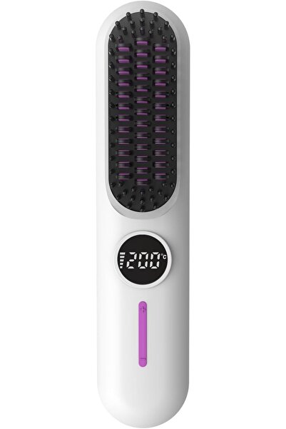 Generic Cordless Straight Hair Brush with 7 Adjustable Temperatures and Large...