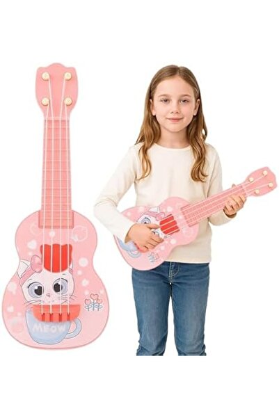 TERRIFI Kids Guitar, 21cm Mini Ukulele Toy for Toddlers, Cute Cat Design Musi...