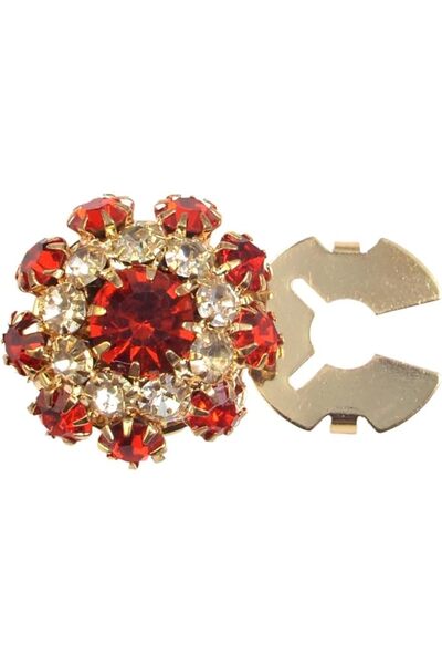 GENERAL 2 Pieces Pearl Rhinestone Flower Cufflinks, Elegant Button Covers for...