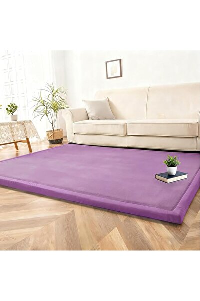 GENERAL Large Coral Velvet Play Mat Foam Padded Playmats 2CM Washable Non-Sli...