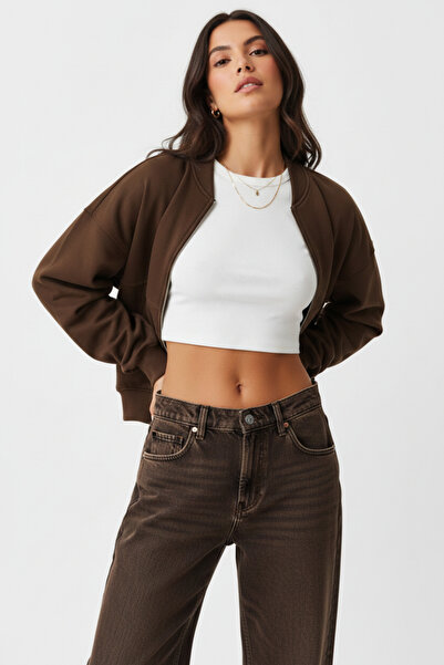 Runades Γυναικείο μπουφάν Bomber Basic Comfortable Cut με φερμουάρ