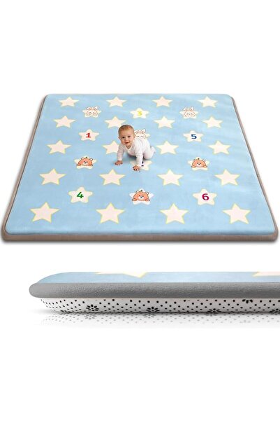GENERAL RONGFA Baby Play Mat 50x50x1.3 Inch, Memory Foam Crawling Mat, Non-Sl...