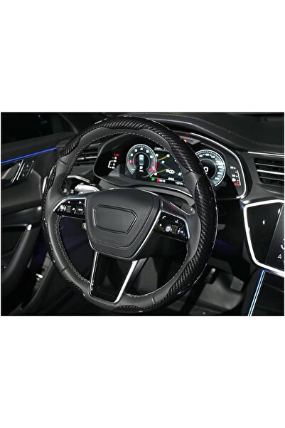 Generic Carbon Fiber Steering Wheel Cover, 3 Piece Set, Anti-Slip Scratch-Res...