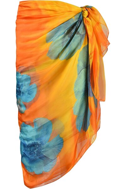 GENERAL OurLore Womens Swimwear Chiffon Cover up Printed Floral Beach Sarong ...