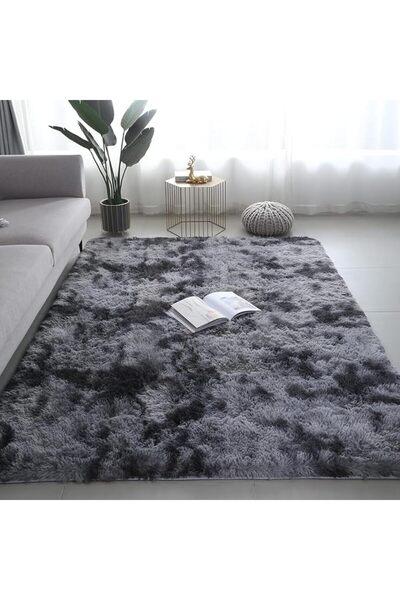 GENERAL Tie-Dyed Area Rugs for Bedroom Living Room, Fluffy Shag Large Fuzzy P...