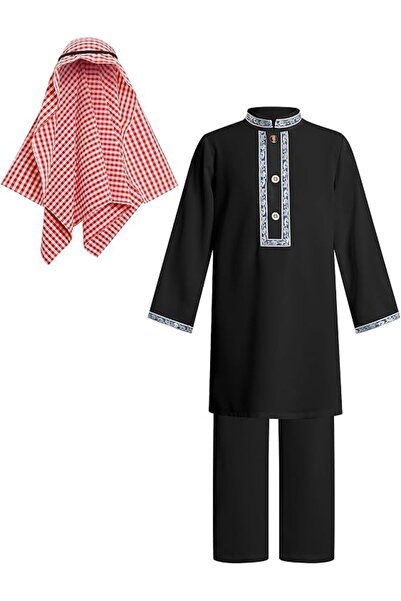 IBTOM CASTLE Muslim Baby Boys Clothes Toddler Kids Abaya Kaftan Islamic Robe ...