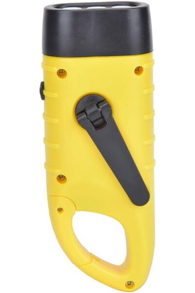 GENERAL AT5503 Solar Hand Crank Flashlight, Emergency LED Portable Torch, Hig...