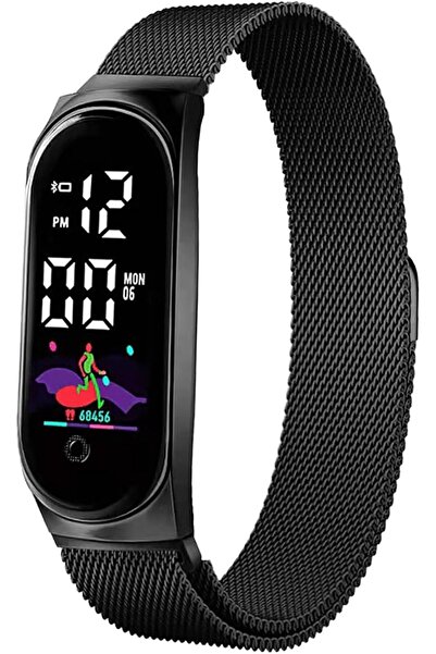 GENERAL Watch for Kids, Black Stainless Steel Mesh Band, Touch Screen Digital...