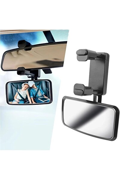 Parlberd 360° Curved Baby Car Mirror, Adjustable Rear Facing Car Seat Mirror ...
