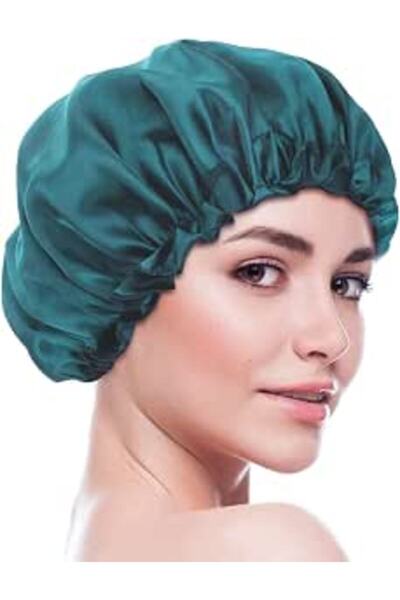 X SPRING قبعة نوم من الساتان، غطاء شعر حريري ناعم قابل للعكس وكبير الحجم للنس...