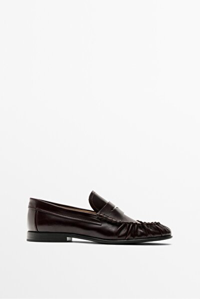 Massimo Dutti BÜZGÜLÜ DERİ MOKASEN