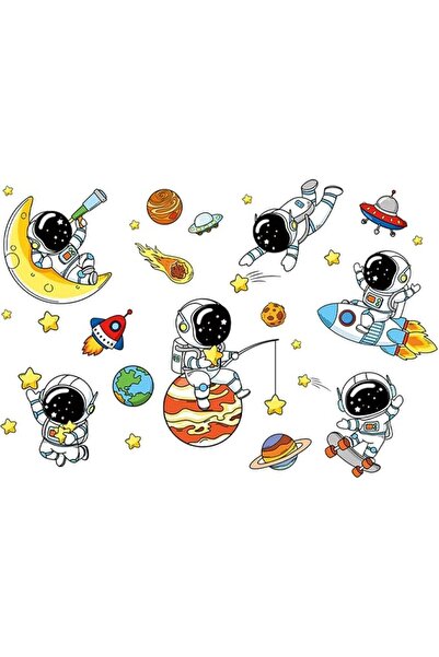 X SPRING Wall Decals, Peel and Stick Space Mural, Removable Self-adhesive Vin...