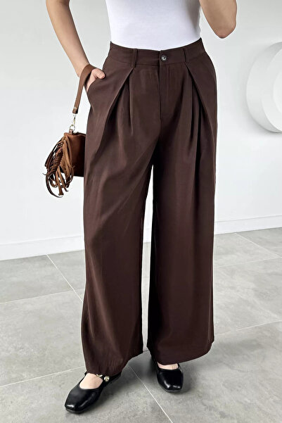 Aryena Brown Women's Palazzo Pants