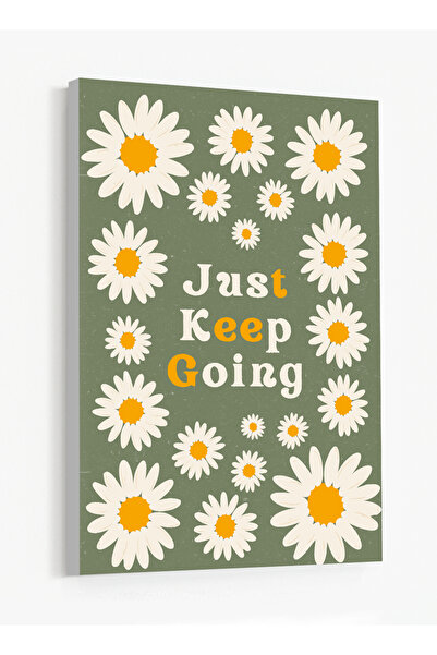 LOWHA Canvas Wall Art Stretched Over Wooden Frame Featuring the Motivational ...