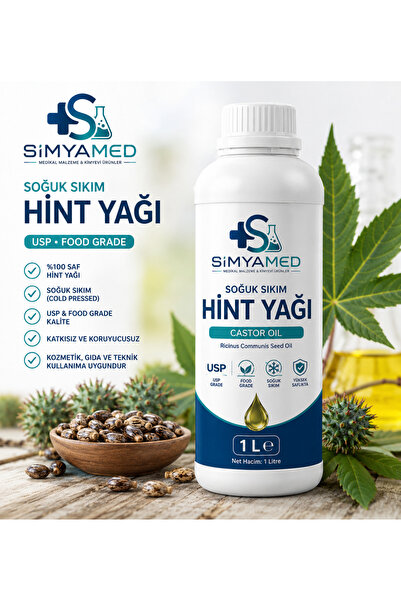 SİMYAMED 1LT USP FOOD GRADE SOĞUK SIKIM HİNT YAĞI