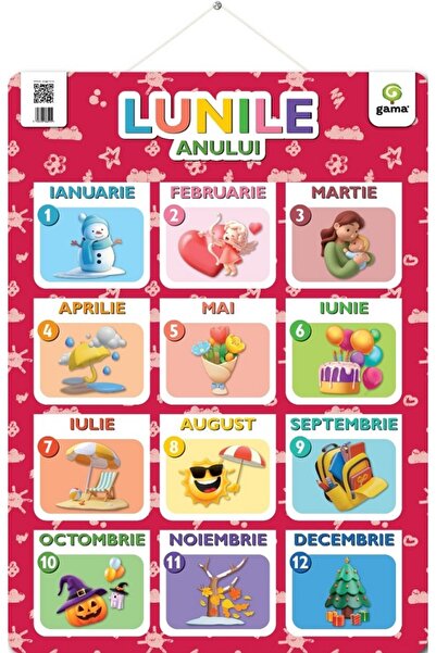 Gama Plansa. Lunile anului