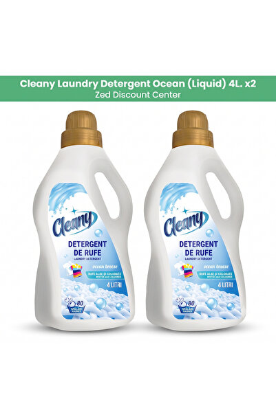 CLEANY Detergent de rufe Ocean (Lichid) 4L. x2