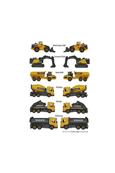 NW NessiWorld 8503100000 Volvo Construction Premium 6-asst