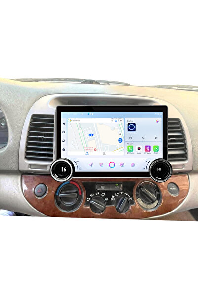 Carplayer شاشة أندرويد لتويوتا كامري موديل 2002-2006، مع مقبضين، ذاكرة وصول ع...