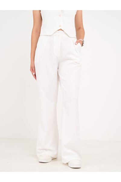 Timeout - Pantaloni lungi dama cu buzunare de culoare uniforma