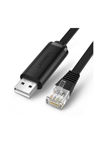 Ugreen CABLU USB adaptor, "CM204" cablu consola USB 2.0 (T) la RJ-45(T), 3m, ...