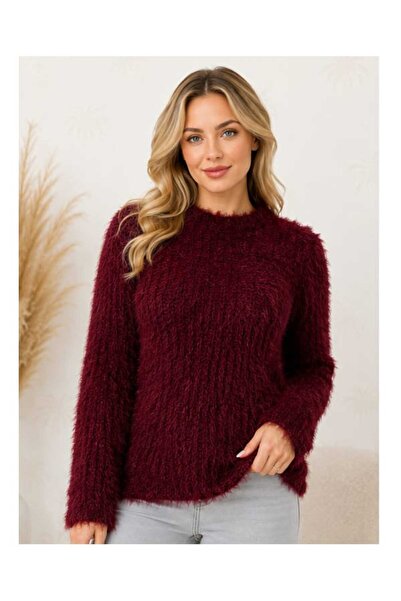 ASEZ BUTİK ZERAFETİN ADRESİ Asez Boutique Women's Plush Fuzzy Knitwear Sweate...